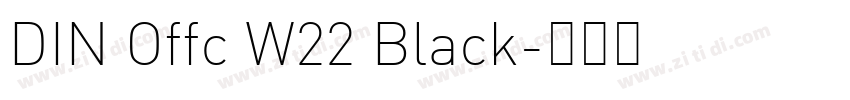 DIN Offc W22 Black字体转换